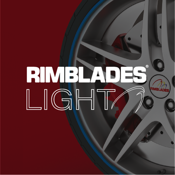 Rimblades® Light Alloy Wheel Rim Protectors logo over wheel image