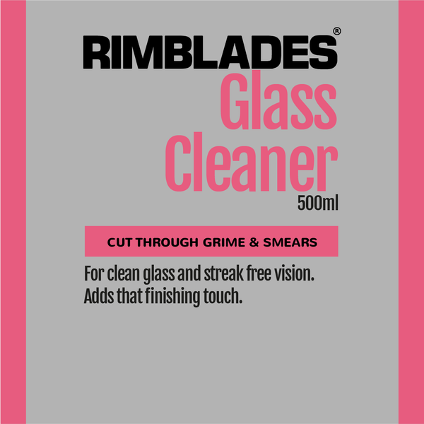 Rimblades® Valeting Range - Glass Cleaner Infographic