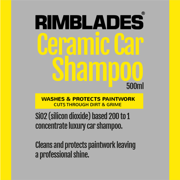 Rimblades® Valeting Range - Ceramic Car Shampoo Infographic